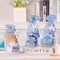Summer Gnomes Decorations for Home,Beach Gnome Plush Ocean Theme Decoration Gifts for Women, Gnomes Tiered Tray Decor Summer Beach Elf Ornaments Birthday Decorations(White)
